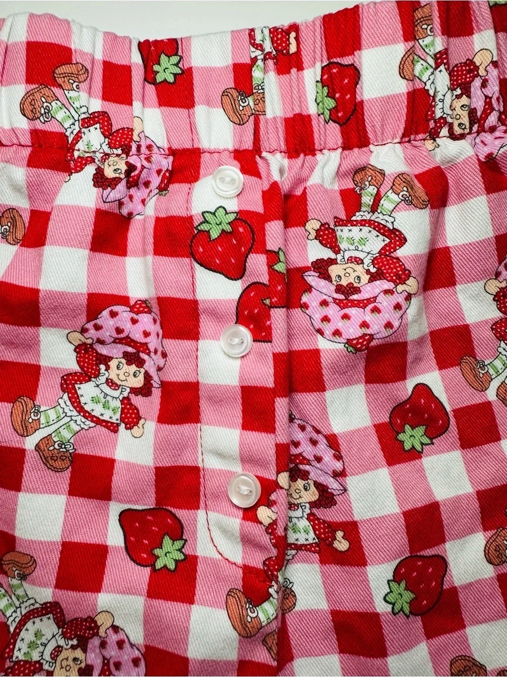MAD Strawberry Shortcake Coquette Lounge Shorts XL Kawaii soft Girl Pajamas